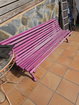 Banco de jardín de madera