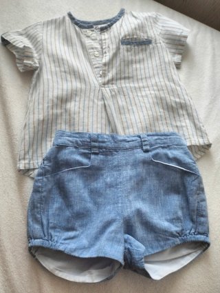 Conjunto niño: Camisa y pantalón corto