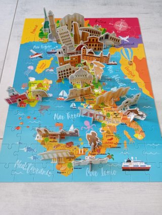Puzzle Italia da Scoprire Headu 5-10 anni