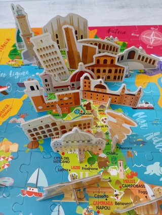 Puzzle Italia da Scoprire Headu 5-10 anni
