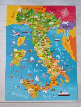 Puzzle Italia da Scoprire Headu 5-10 anni