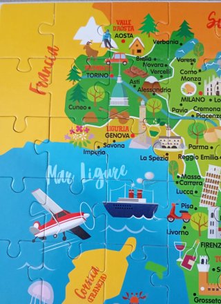 Puzzle Italia da Scoprire Headu 5-10 anni