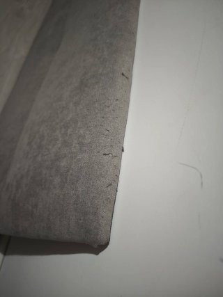 Cabecero tapizado gris