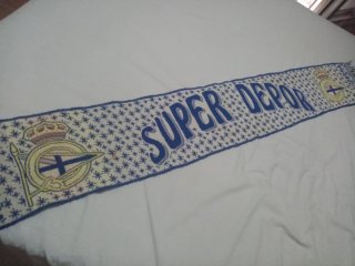 Bufanda Super Dépor RC Deportivo, 32 años.