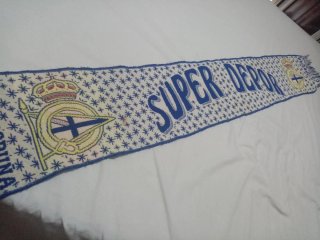Bufanda Super Dépor RC Deportivo, 32 años.