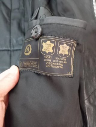 Chaqueta Moto Cuero Echtes Leder Negra/Gris