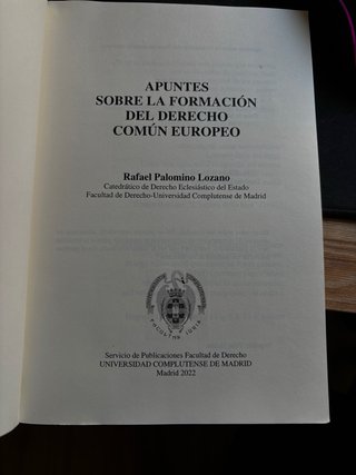 Apuntes sobre formación del derecho común europeo