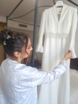 Vestido de Novia Rosa Clará Blanco