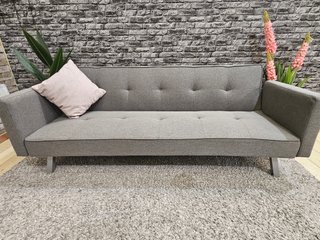 Sofá Cama Gris de 3 Plazas