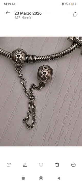 2 Charms Pandora Originales Plata