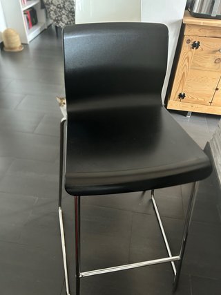 Taburetes Altos Ikea Lillanas (Negro y Blanco)