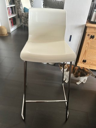 Taburetes Altos Ikea Lillanas (Negro y Blanco)