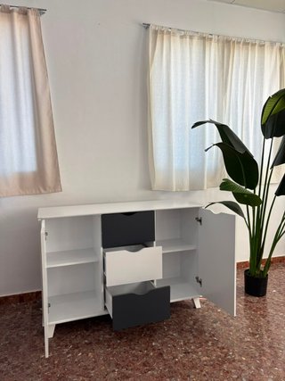 OFERTA!! Aparador moderno blanco y negro