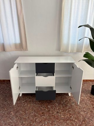 OFERTA!! Aparador moderno blanco y negro