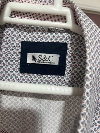 Camisa C'tos Hombre Talla 52 Azul/Blanco