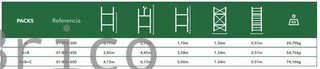 Andamio Modular Aluminio - 4,45 Metros - Pack A+B