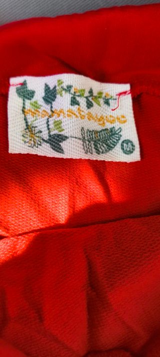 Falda artesanal bordada multicolor