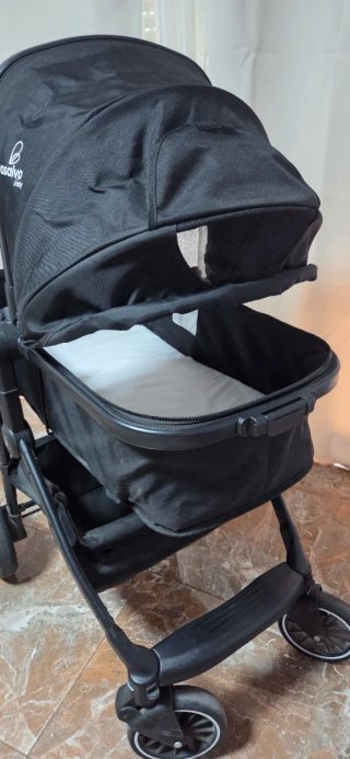 Carro bebé Trío Asalvo Dubai Two+2 Negro