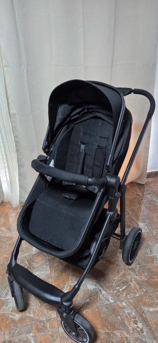 Carro bebé Trío Asalvo Dubai Two+2 Negro