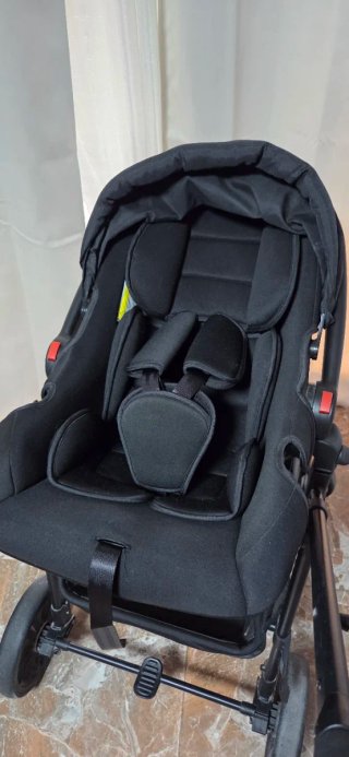 Carro bebé Trío Asalvo Dubai Two+2 Negro