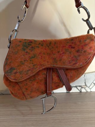 Borsa Dior Cavallino Arancione