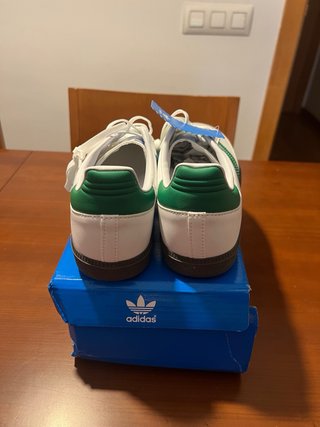 Adidas Samba Blancas y Verdes