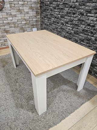 Mesa de Comedor Extensible Madera Clara 140-190cm