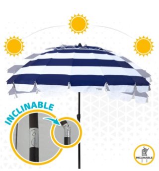 Ombrellone da spiaggia Aktive Beach Antivento 240 cm