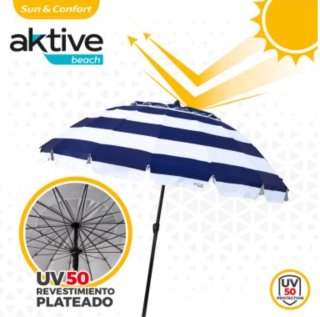 Ombrellone da spiaggia Aktive Beach Antivento 240 cm