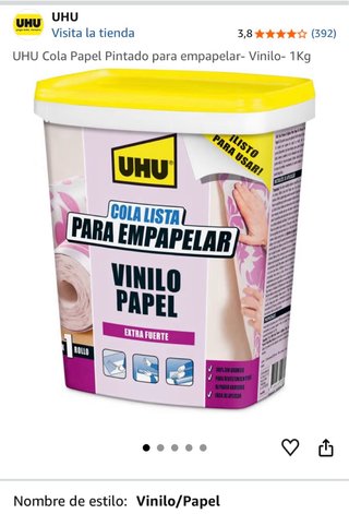 Cola UHU para papel pintado