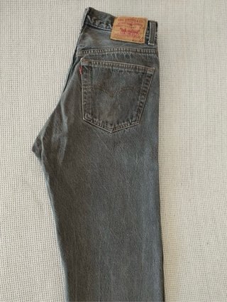 Levi's 501 Jeans Talla 31/36 Gris Vintage