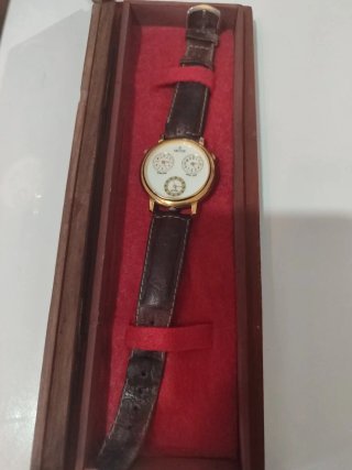 Orologio Sector Vintage Pelle Marrone Oro