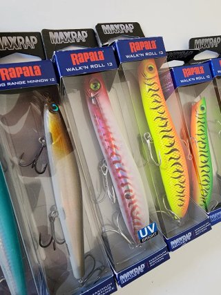 Lotes de 8 señuelos de pesca Rapala MaxRap