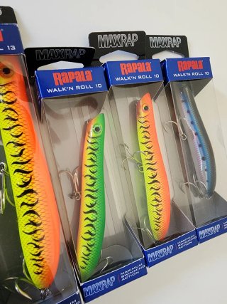 Lotes de 8 señuelos de pesca Rapala MaxRap