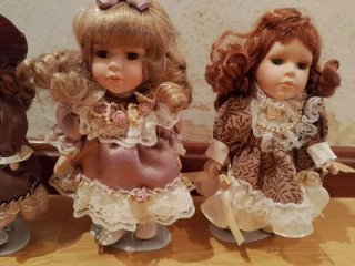 Lote 8 Muñecas Porcelana Vintage