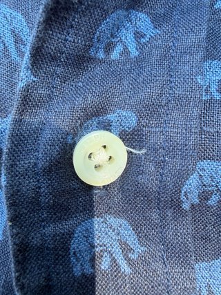 Ralph Lauren Shirt Blue Linen