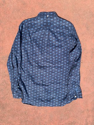 Ralph Lauren Shirt Blue Linen