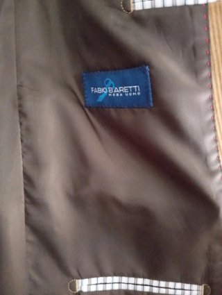 Giacca di velluto da uomo beige