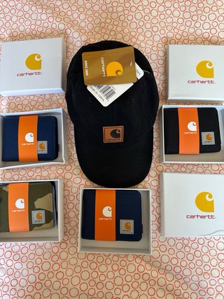 Carhartt Carteras + Gorra Negro