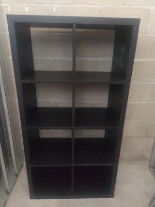 Estantería modular negra Ikea