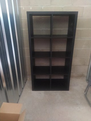 Estantería modular negra Ikea