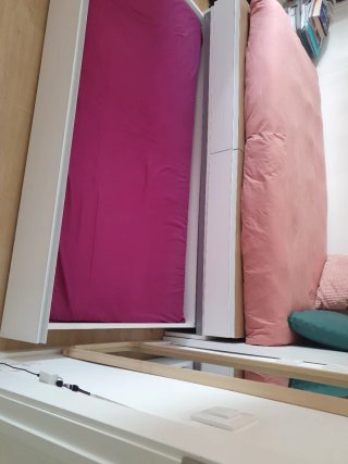 Cama individual base 1,96 de largo por 1m de ancho