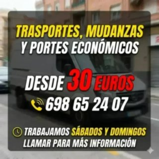 Mudanzas y portes económicos 698652407 desde 30€