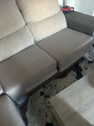 Sofá modular chaise longue beige
