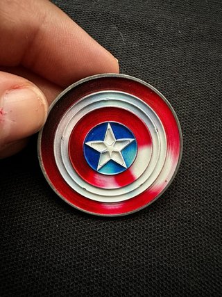 Moneda Capitán América Nuevo Mundo Marvel