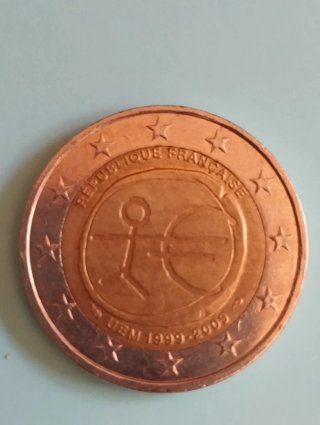 Moneda 2 euros Francia 1999-2009