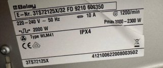 LAVADORA BALAY DE 7 KILOS EN INOX