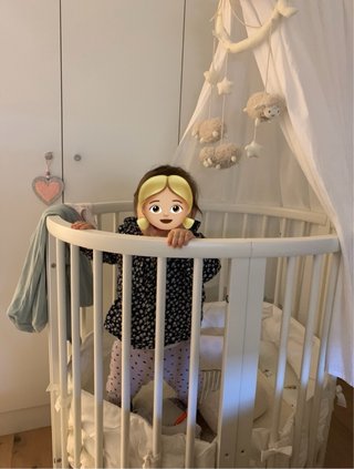 Cuna Etokke Sleepy Evolutiva Blanca y minicuna