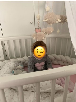 Cuna Etokke Sleepy Evolutiva Blanca y minicuna