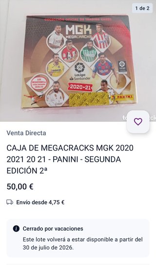 Caja MGK Megacracks 2020-21 LaLiga